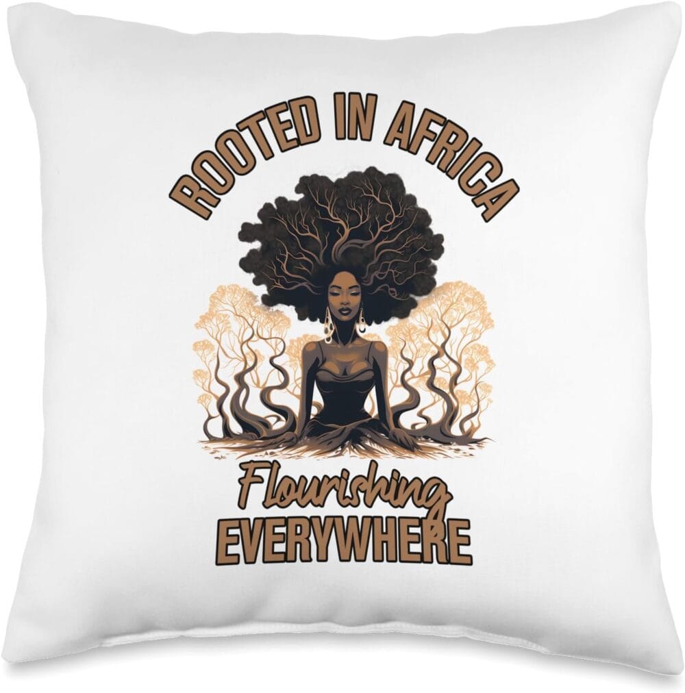 African Roots Blossom, Empowering Women's Tee, Flourishing