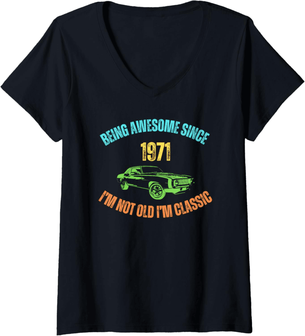 Funny original present for birthday Vintage 1971 Birthday