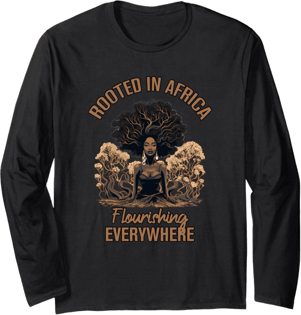 African Roots Blossom, T-shirt pour femme, épanouissement