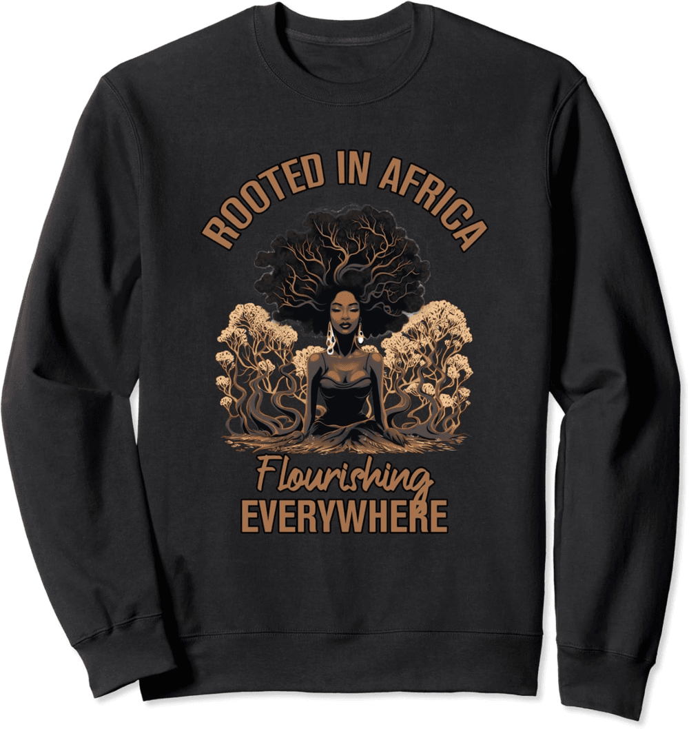 African Roots Blossom, Empowering Women's Tee, Flourishing