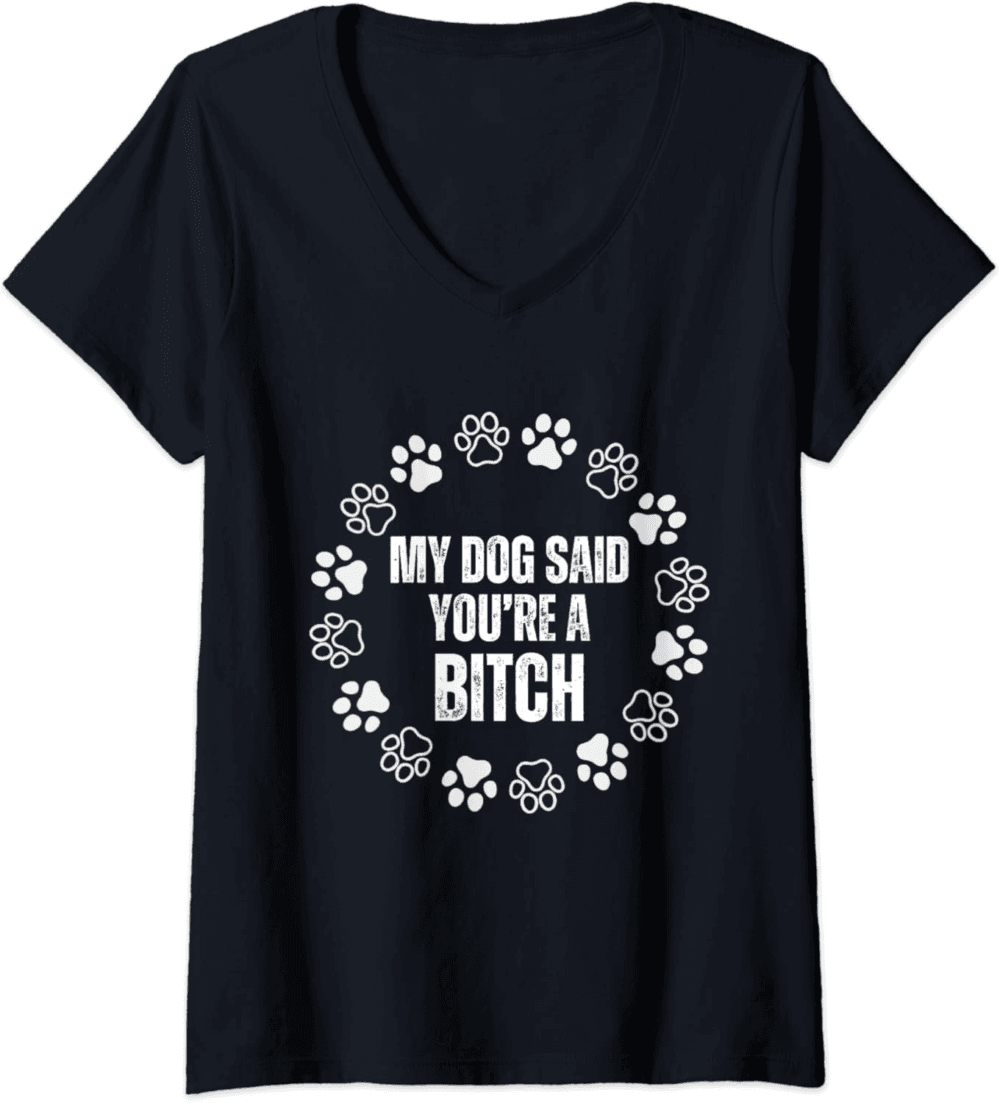 Der Hund sagt, du bist ein Miststück lustig