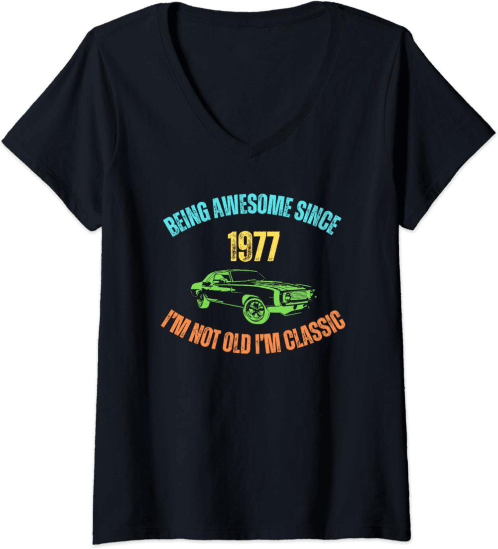 Funny original present for birthday Vintage 1977 Birthday