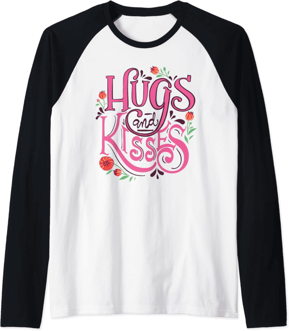 XOXO Affection, Hugs and Kisses Raglan T-Shirt