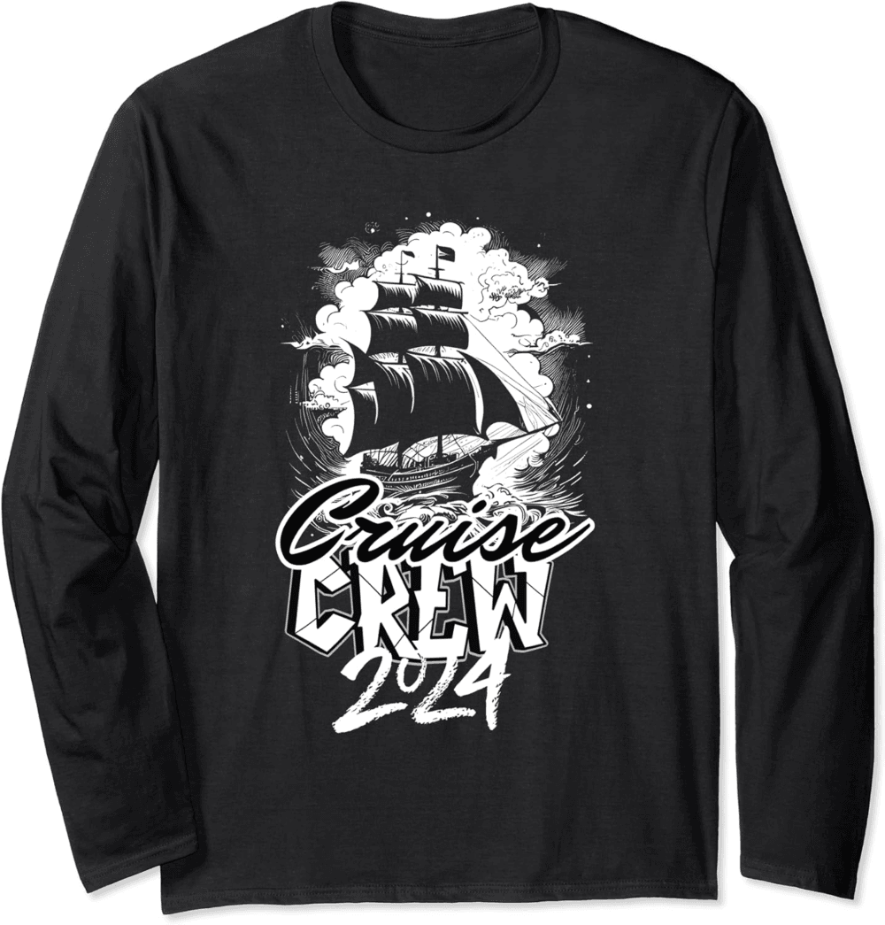 Cruise Crew 2024 Vacation Trip Sailing Squad Matching Family Long Sleeve T-Shirt