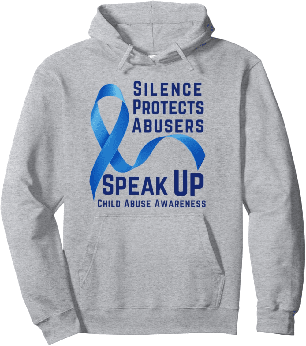 Silence Protects Abusers. Speak it Up Child Abuse Awareness Hoodie