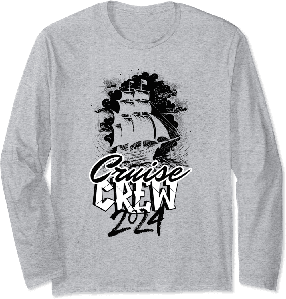 Cruise Crew 2024 Vacation Trip Sailing Squad Matching Family Long Sleeve T-Shirt