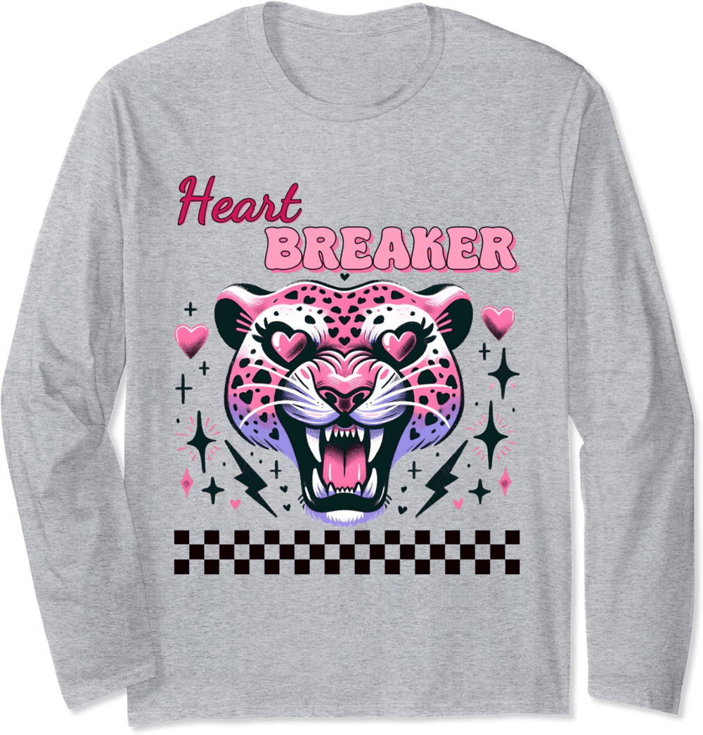 Heart funny breaker Anti love velentine's anti valentine's Long Sleeve T-Shirt