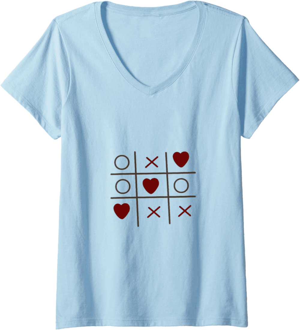 XoXo Love, Happy Valentine's Day V-Neck T-Shirt