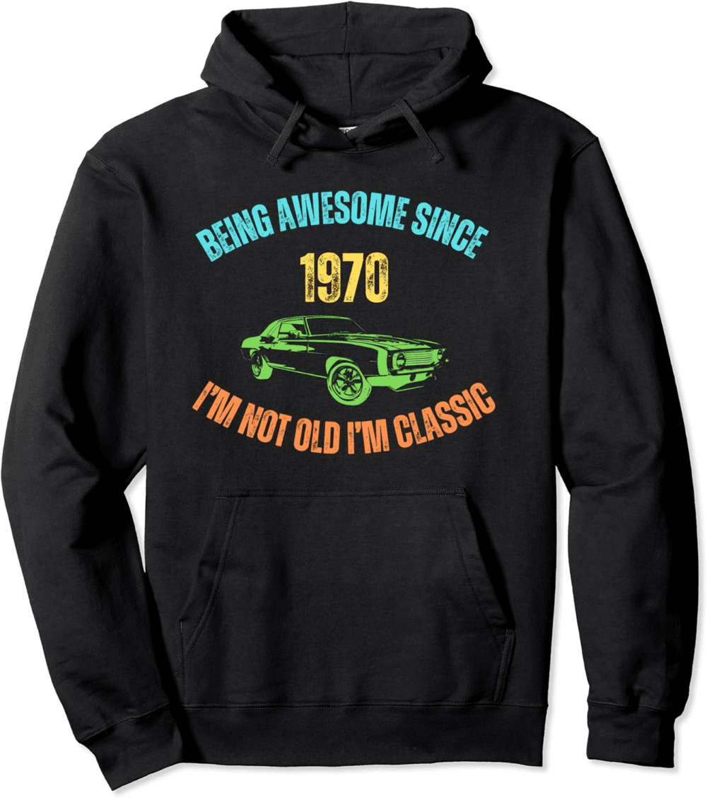 Funny original present for birthday Vintage 1970 Birthday Hoodie