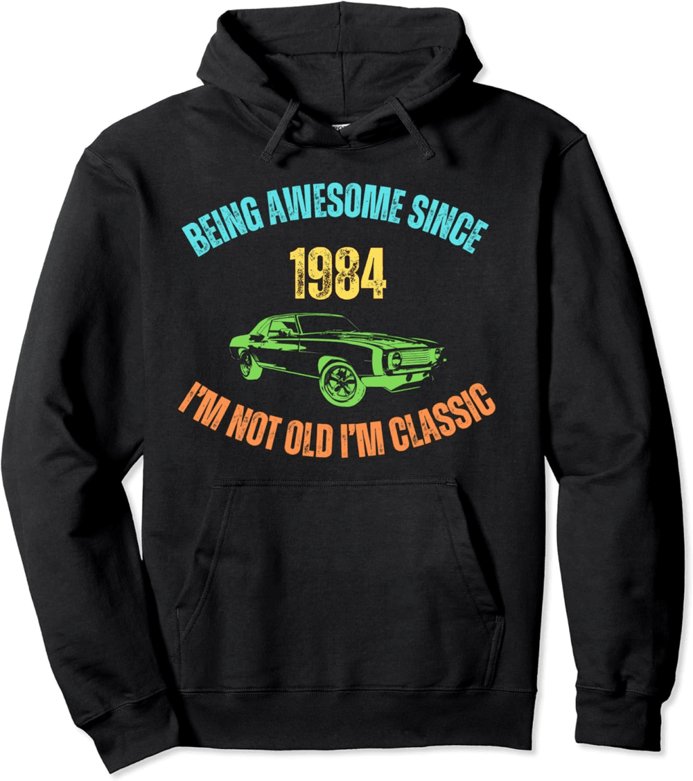Funny original present for birthday Vintage 1984 Birthday Hoodie