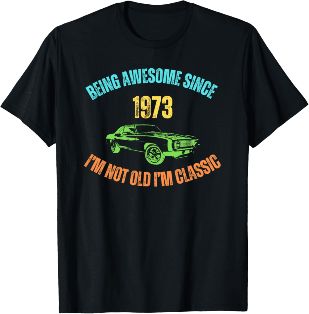 Funny original present for birthday Vintage 1973 Birthday
